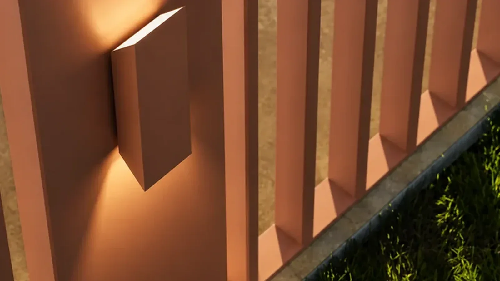 Detail van een CODE overkapping met verlichting